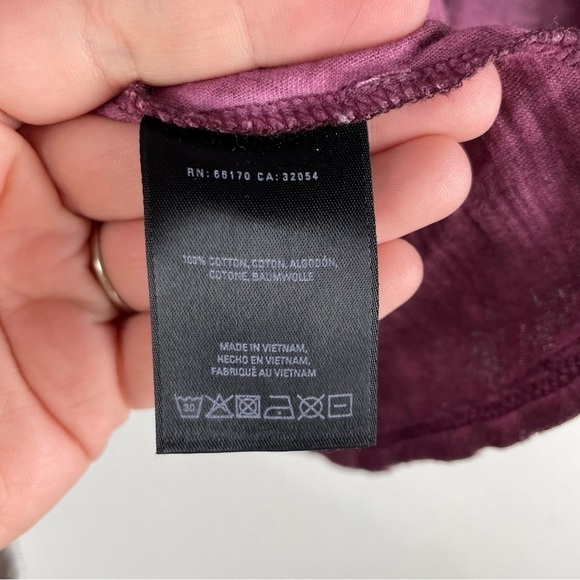 Akemi + Kin Dark Pink Purple Half Bell Sleeve Ruffle Peplum Top Size Small - Picture 5 of 6